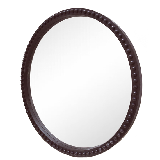 Round Vintage Black Decorative Mirror XR5040-20